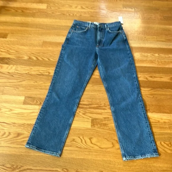 AGolde High Rise Stovepipe Jeans Size 28 NWT